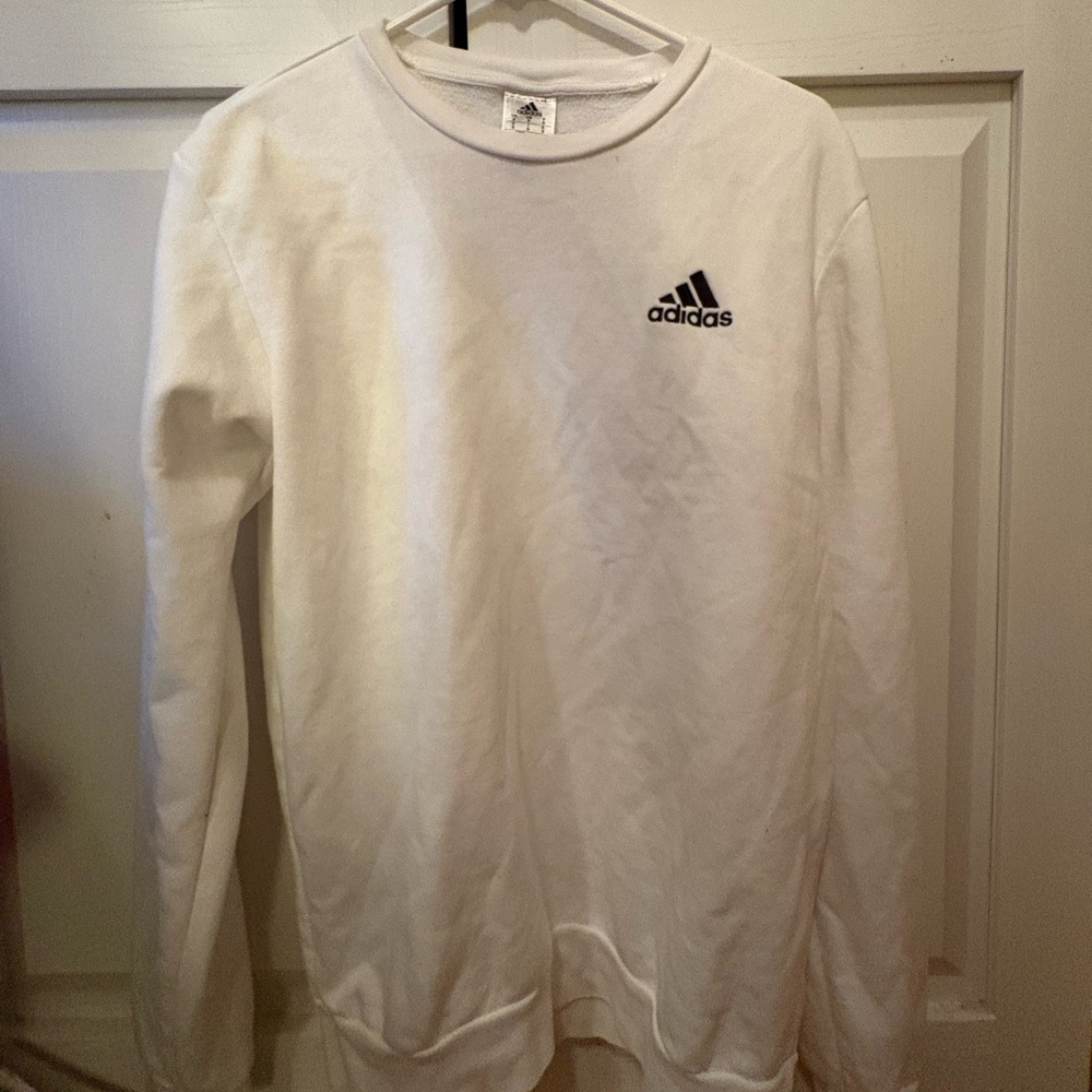 White adidas crewneck